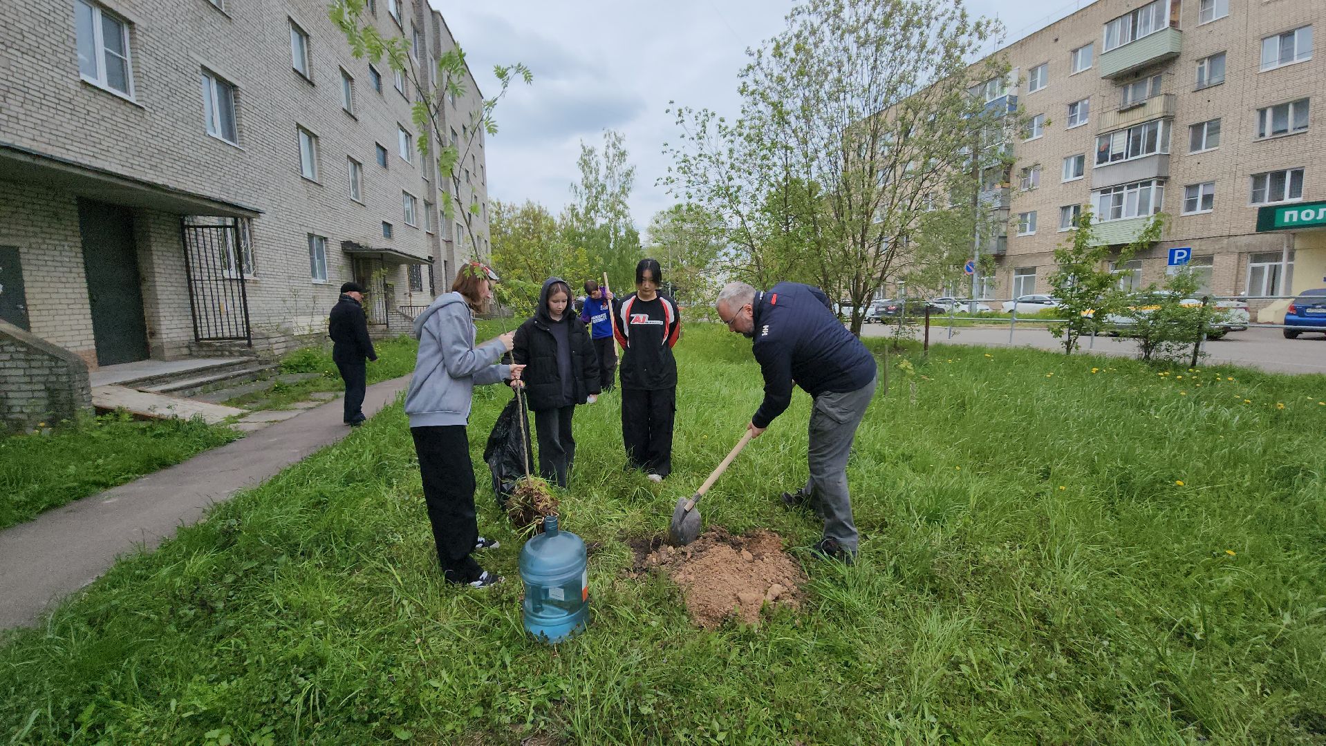 серпухов, поселок большевик, аллея памяти, день победы, юноармейцы, школьники, депутат-эколог,