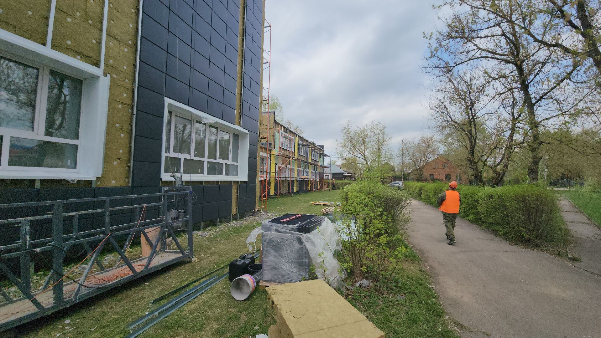 серпухов, школа 11, улица центральная, капитальный ремонт, фасад,