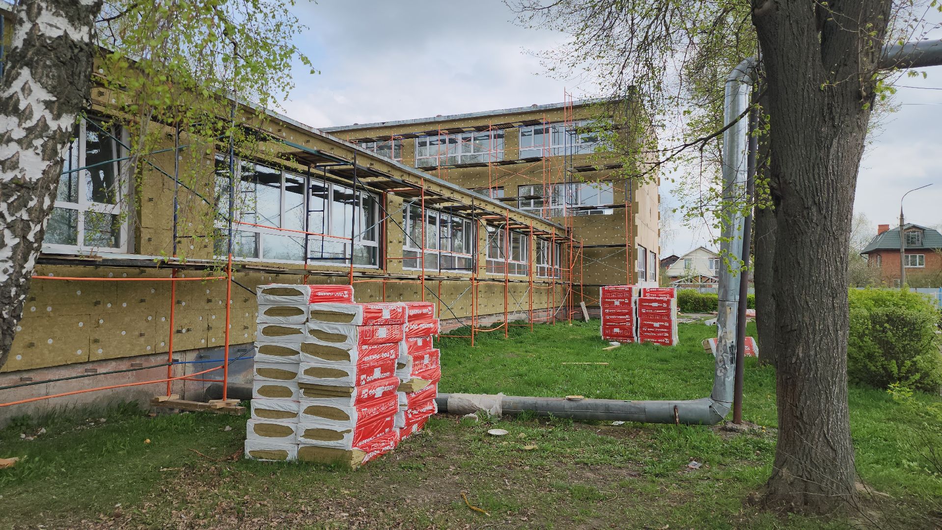 серпухов, школа 11, улица центральная, капитальный ремонт, фасад,