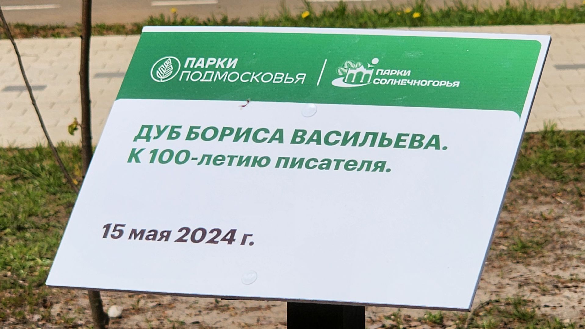 Солнечногорск, Борис Васильев, городской парк, акция памятия, аллея памяти,