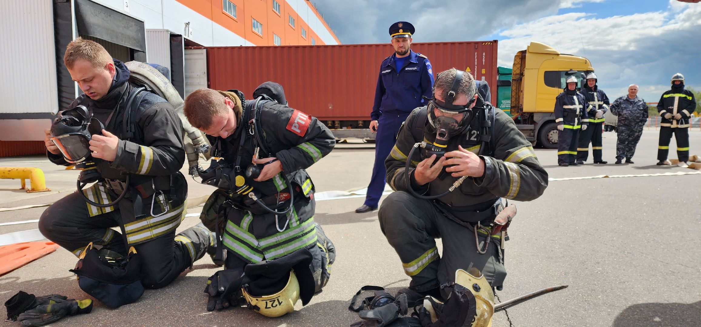 раменское, общество, пожарная безопасность, тактические учения на складском комплексе в Софьино,