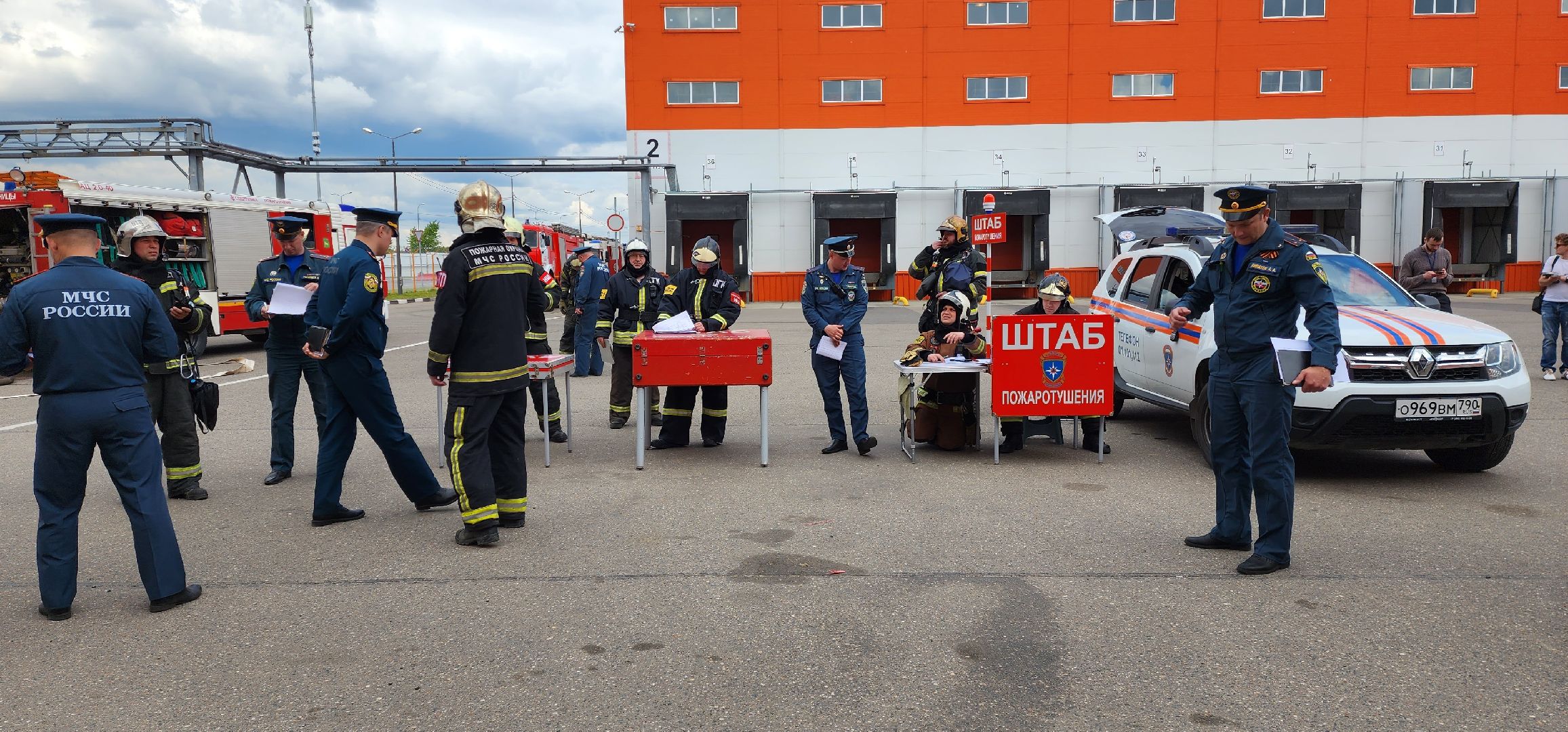 раменское, общество, пожарная безопасность, тактические учения на складском комплексе в Софьино,