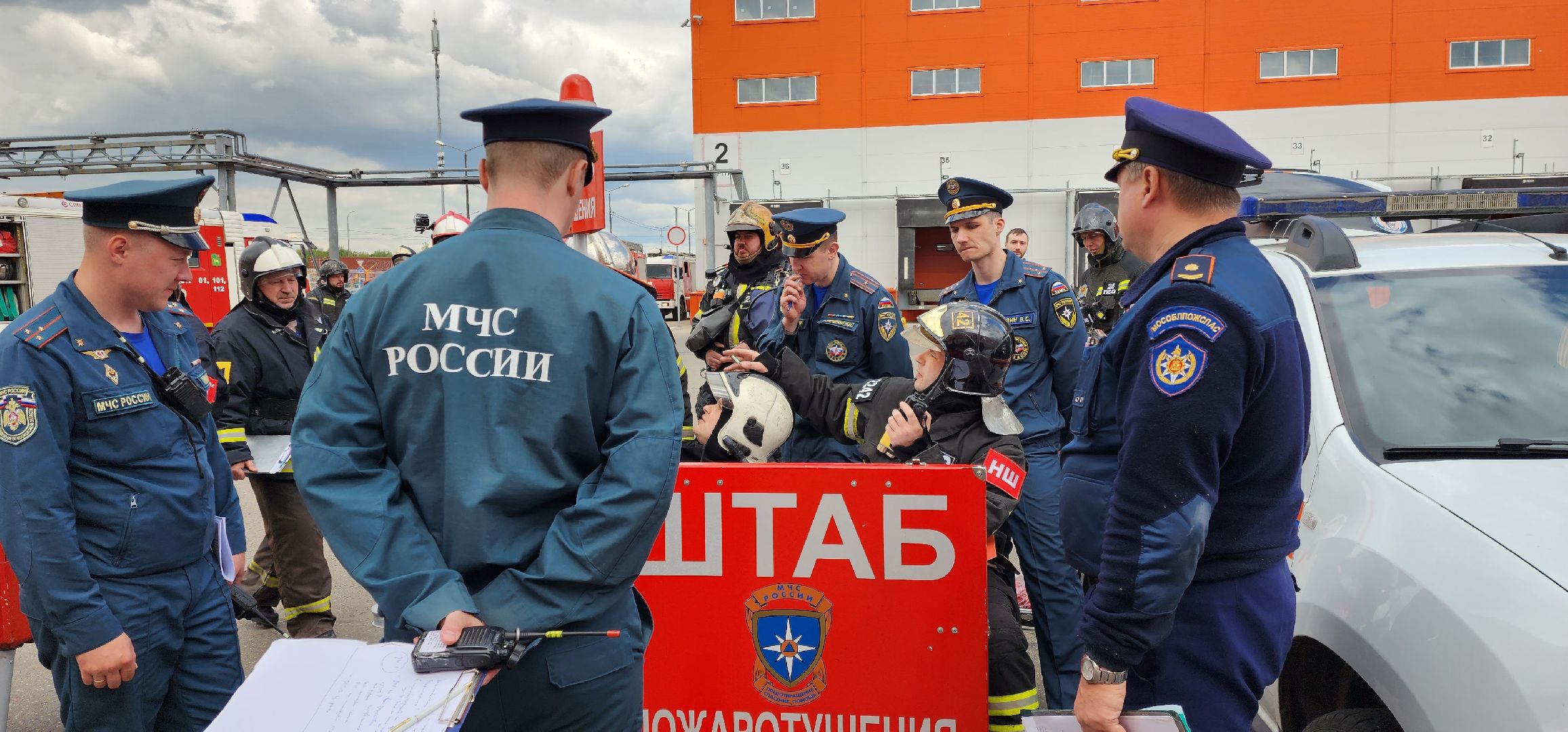 раменское, общество, пожарная безопасность, тактические учения на складском комплексе в Софьино,