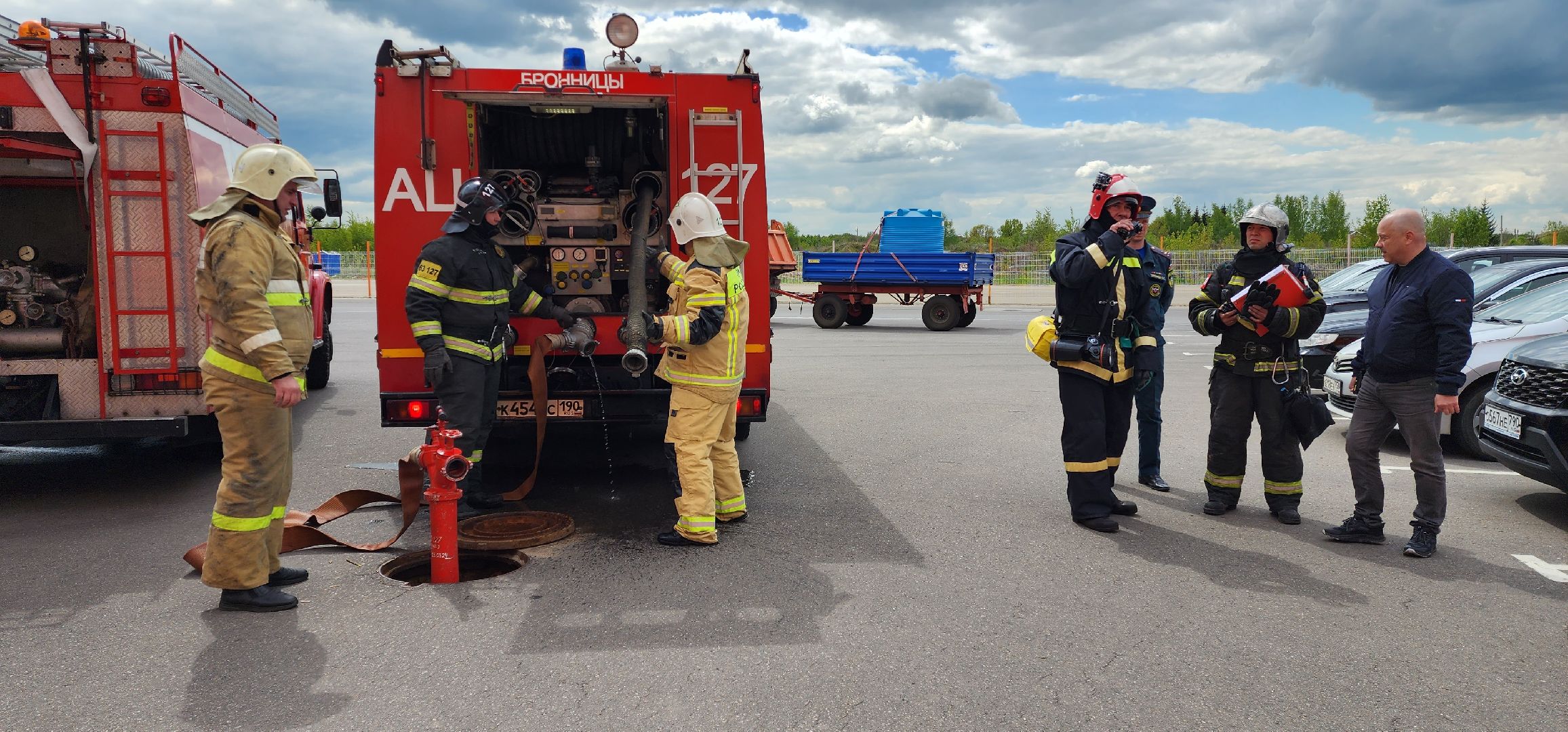 раменское, общество, пожарная безопасность, тактические учения на складском комплексе в Софьино,