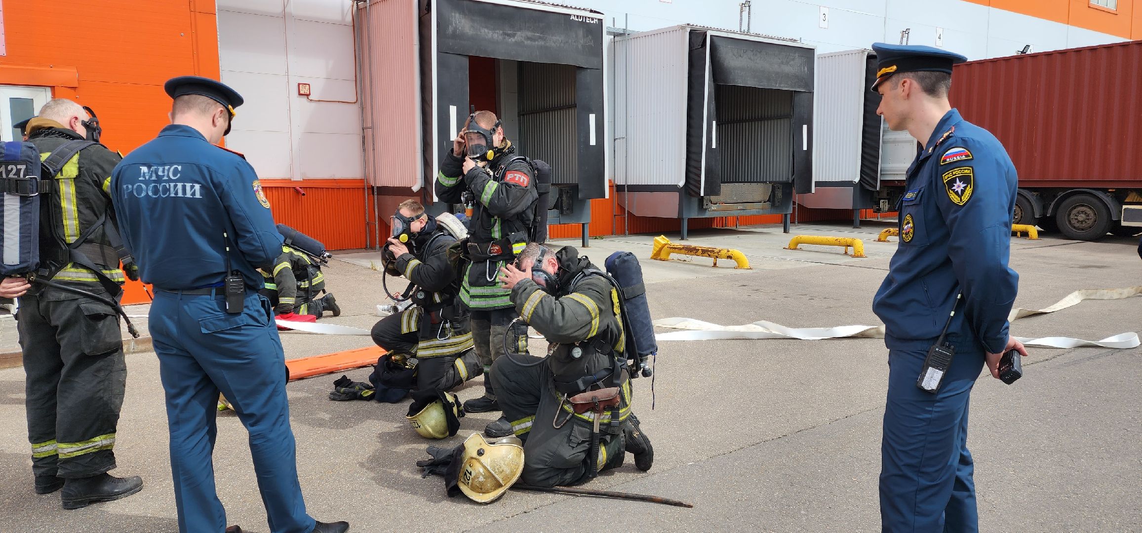 раменское, общество, пожарная безопасность, тактические учения на складском комплексе в Софьино,
