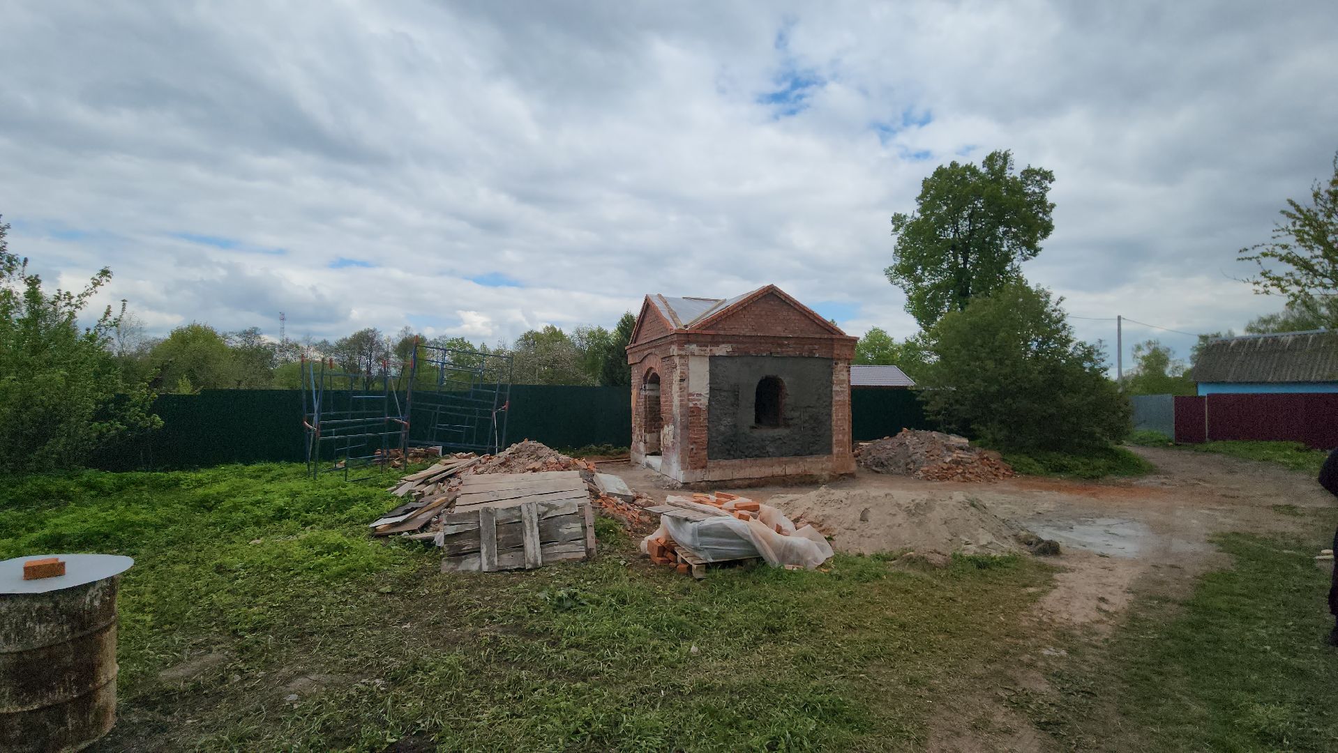 Егорьевск, Раменки, Село, Церковь, часовня, ремонот, Восстановление,