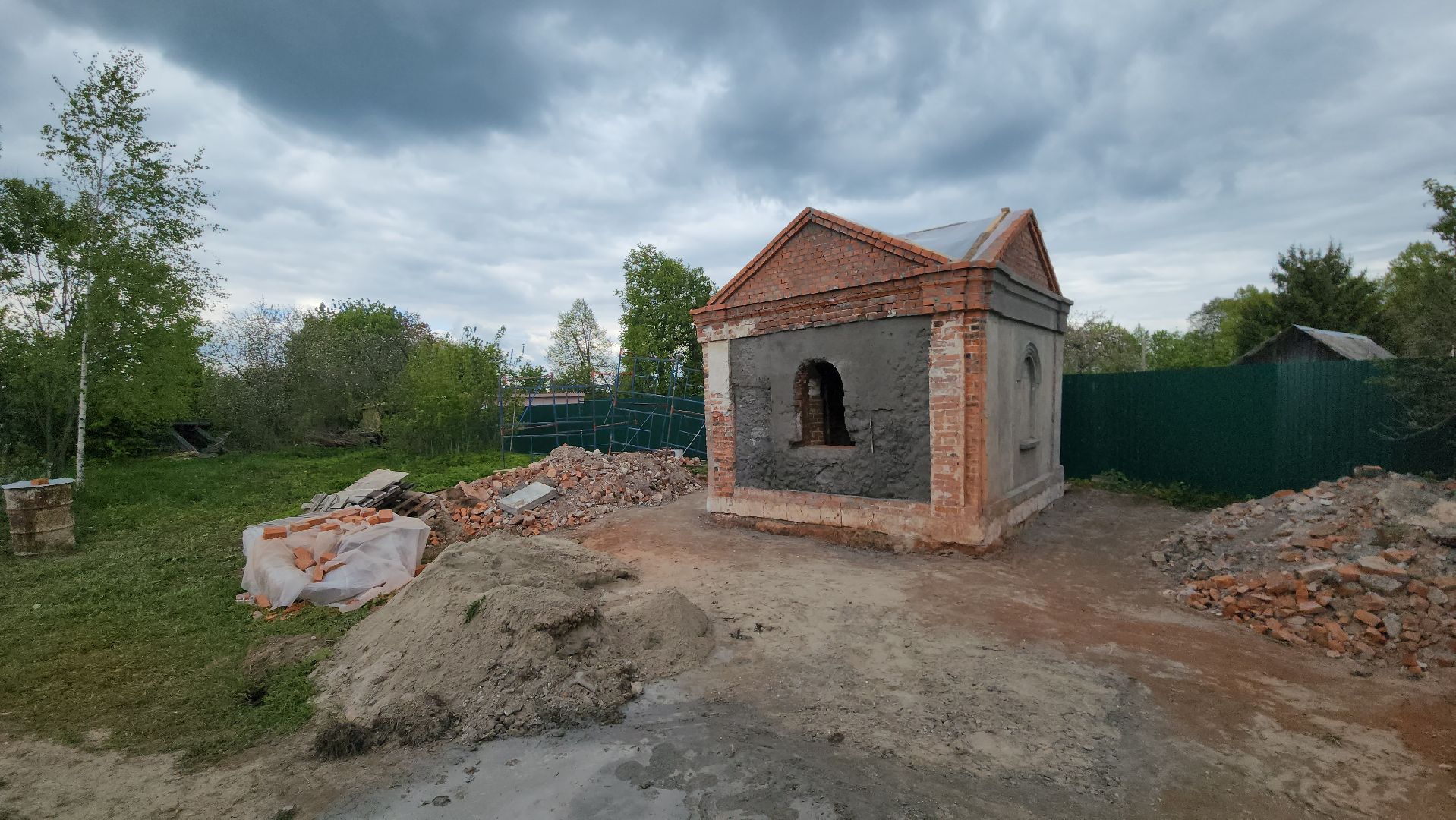 Егорьевск, Раменки, Село, Церковь, часовня, ремонот, Восстановление,