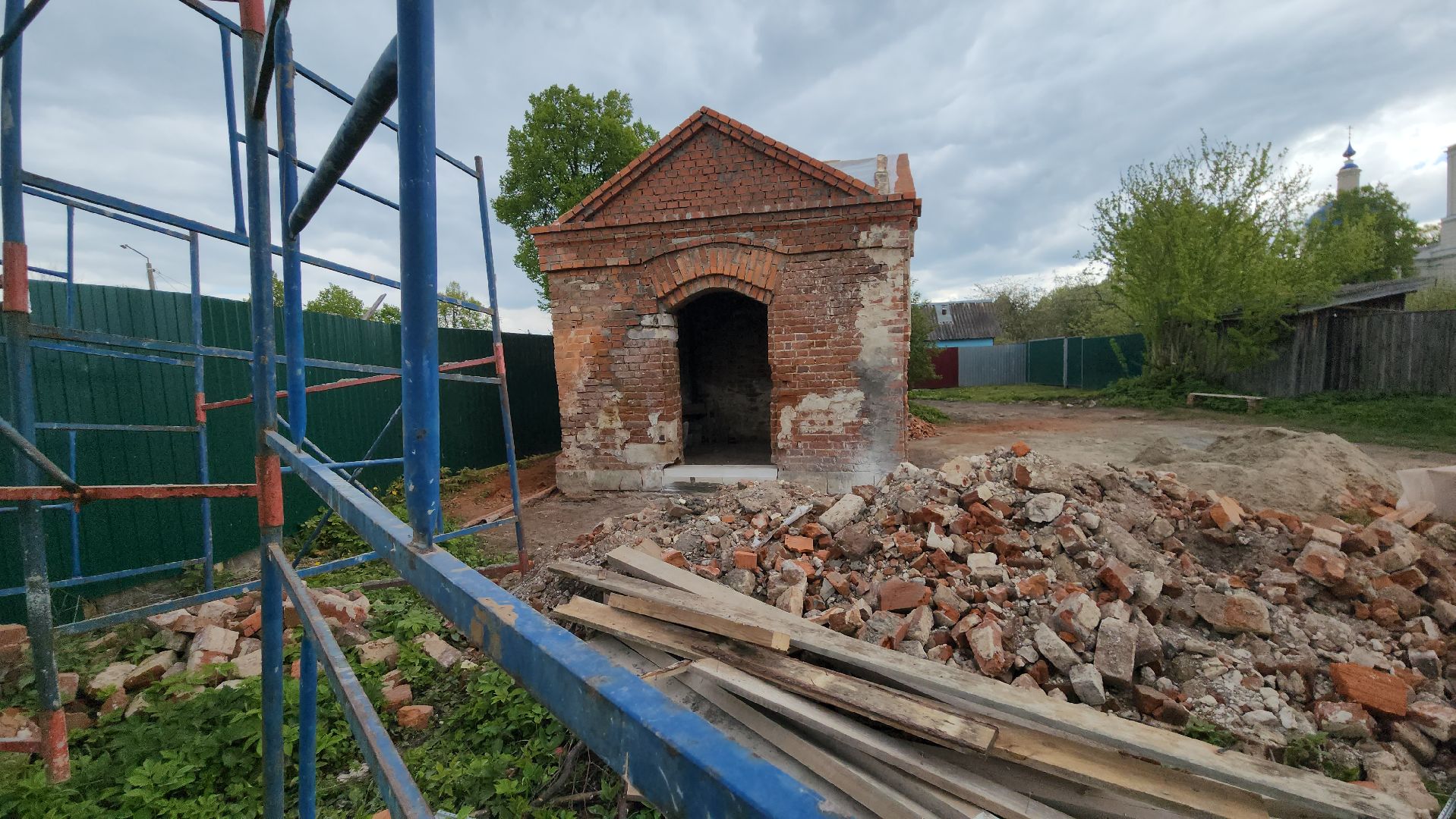 Егорьевск, Раменки, Село, Церковь, часовня, ремонот, Восстановление,