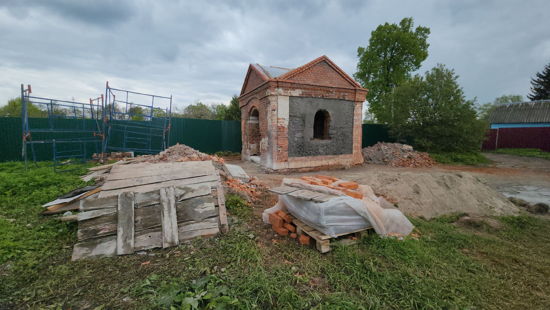 Егорьевск, Раменки, Село, Церковь, часовня, ремонот, Восстановление,