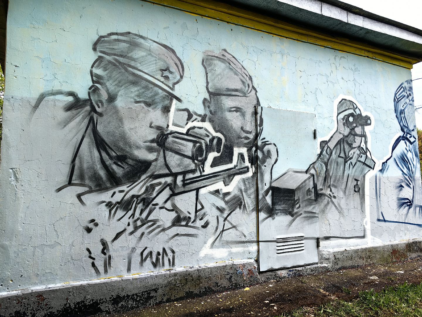 арт объект, рисунок, художник, парк,