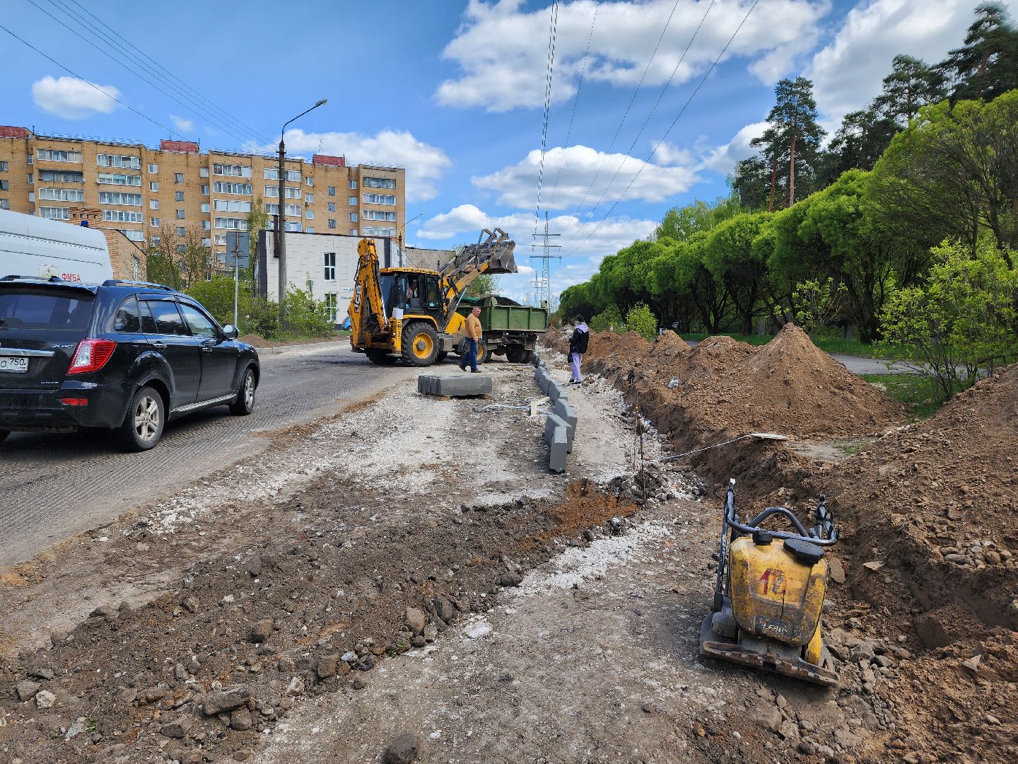красноармейск, г.о. пушкинский, капитальный ремонт дороги, дорожные работы,