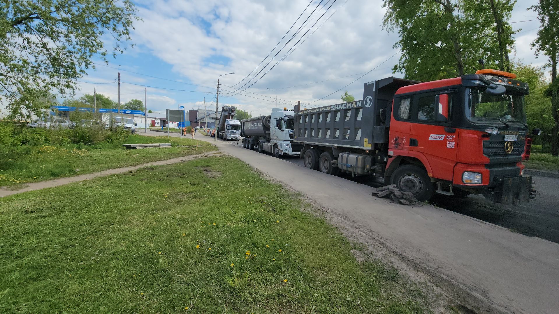 серпухов, северное шоссе, асфальтобетон, строительство дорог, мосавтодор,