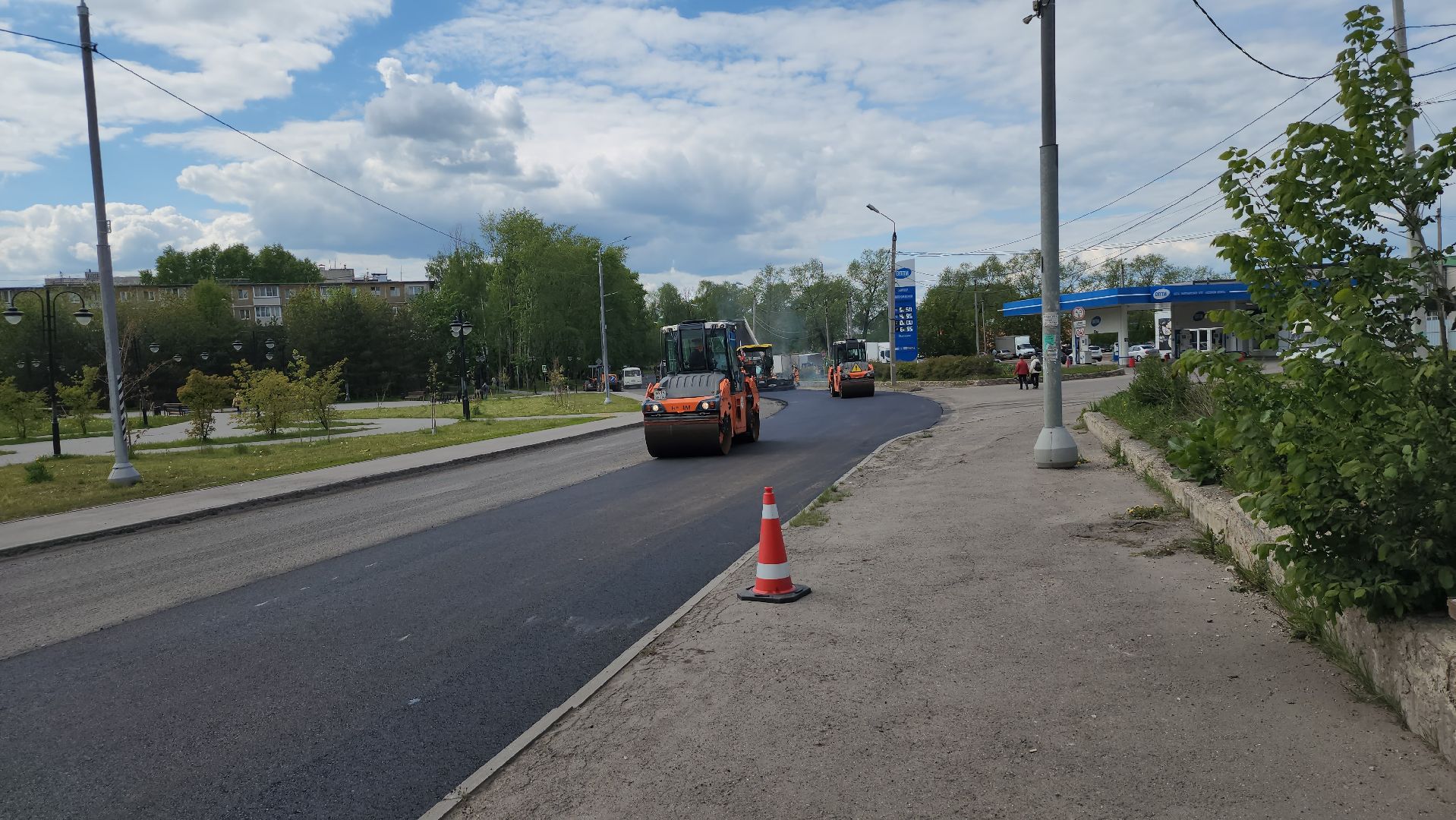 серпухов, северное шоссе, асфальтобетон, строительство дорог, мосавтодор,