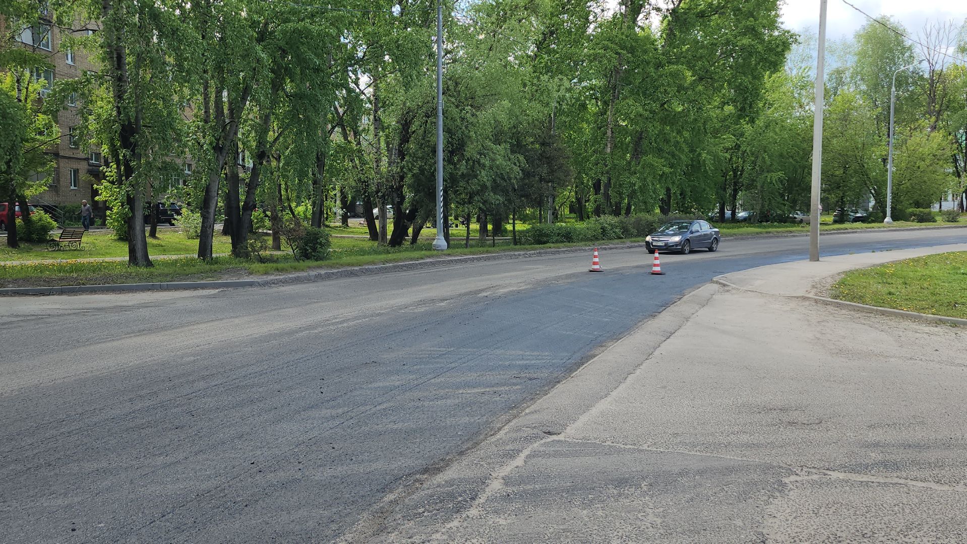 серпухов, северное шоссе, асфальтобетон, строительство дорог, мосавтодор,