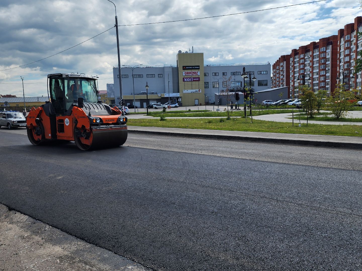 серпухов, северное шоссе, асфальтобетон, строительство дорог, мосавтодор,