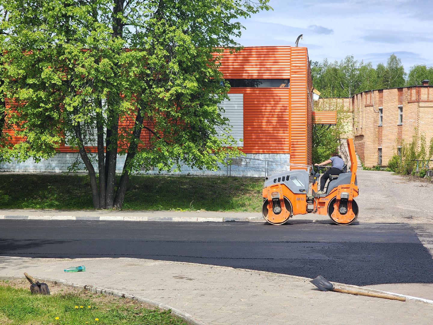 Дороги, Ремонт дорог, укладка асфальта, Дубна,