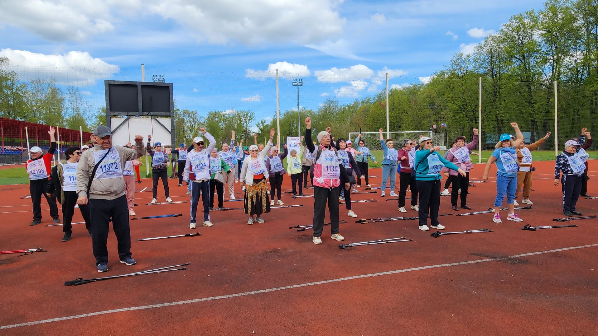 Солнечногорск, стадион Металлург, Активное долголетие, марафон,