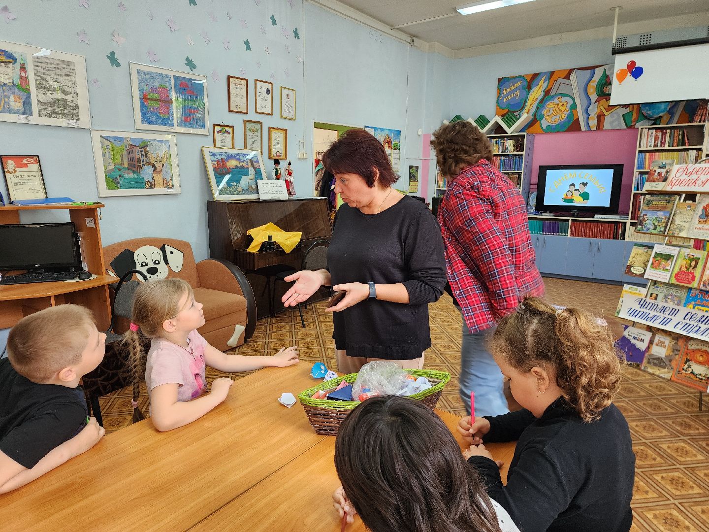 шатура, мастер-класс оригами, детская библиотека, международный день семьи, вертикальное видео,