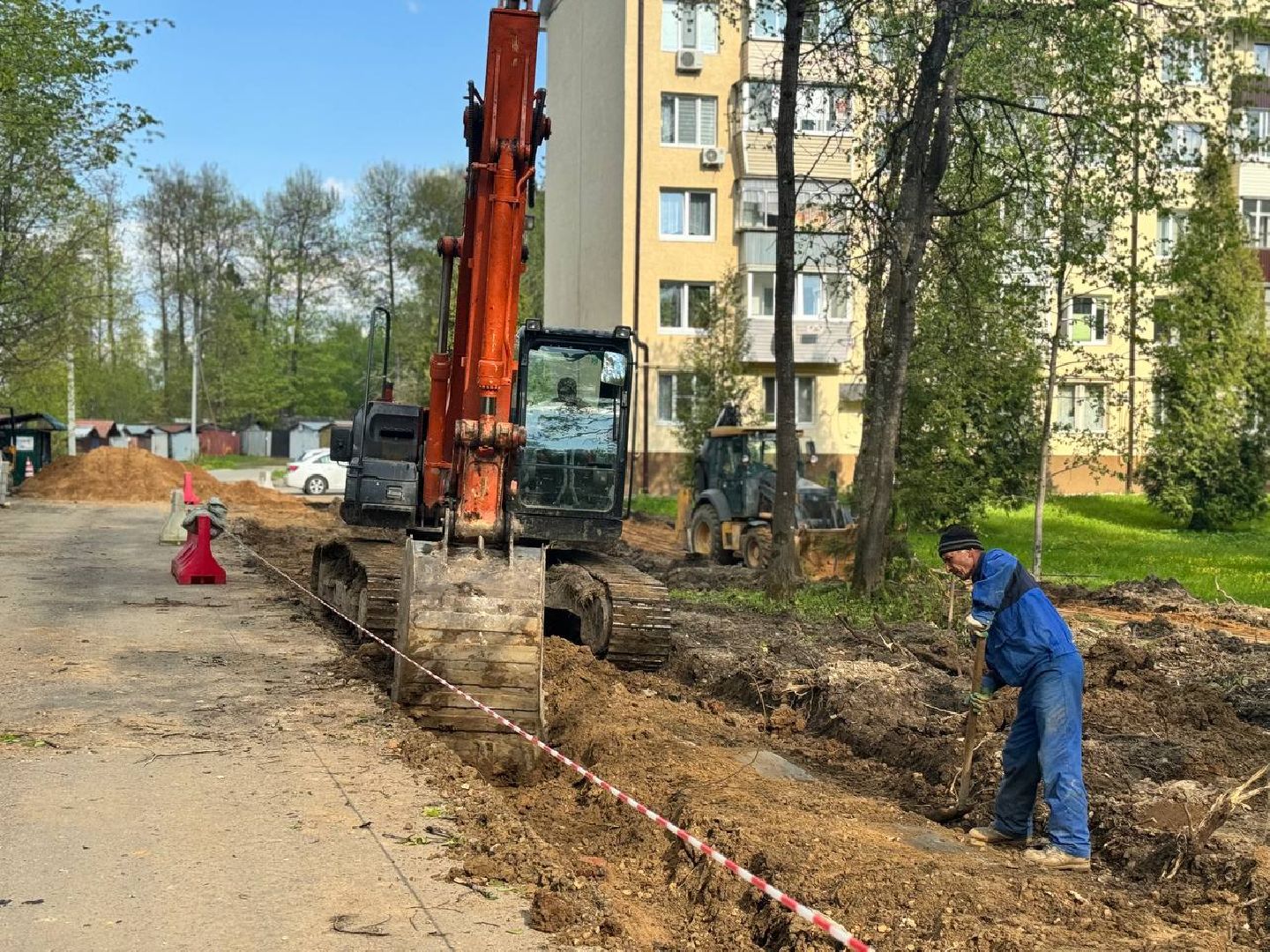 расширение дороги, городской округ восход, работы,