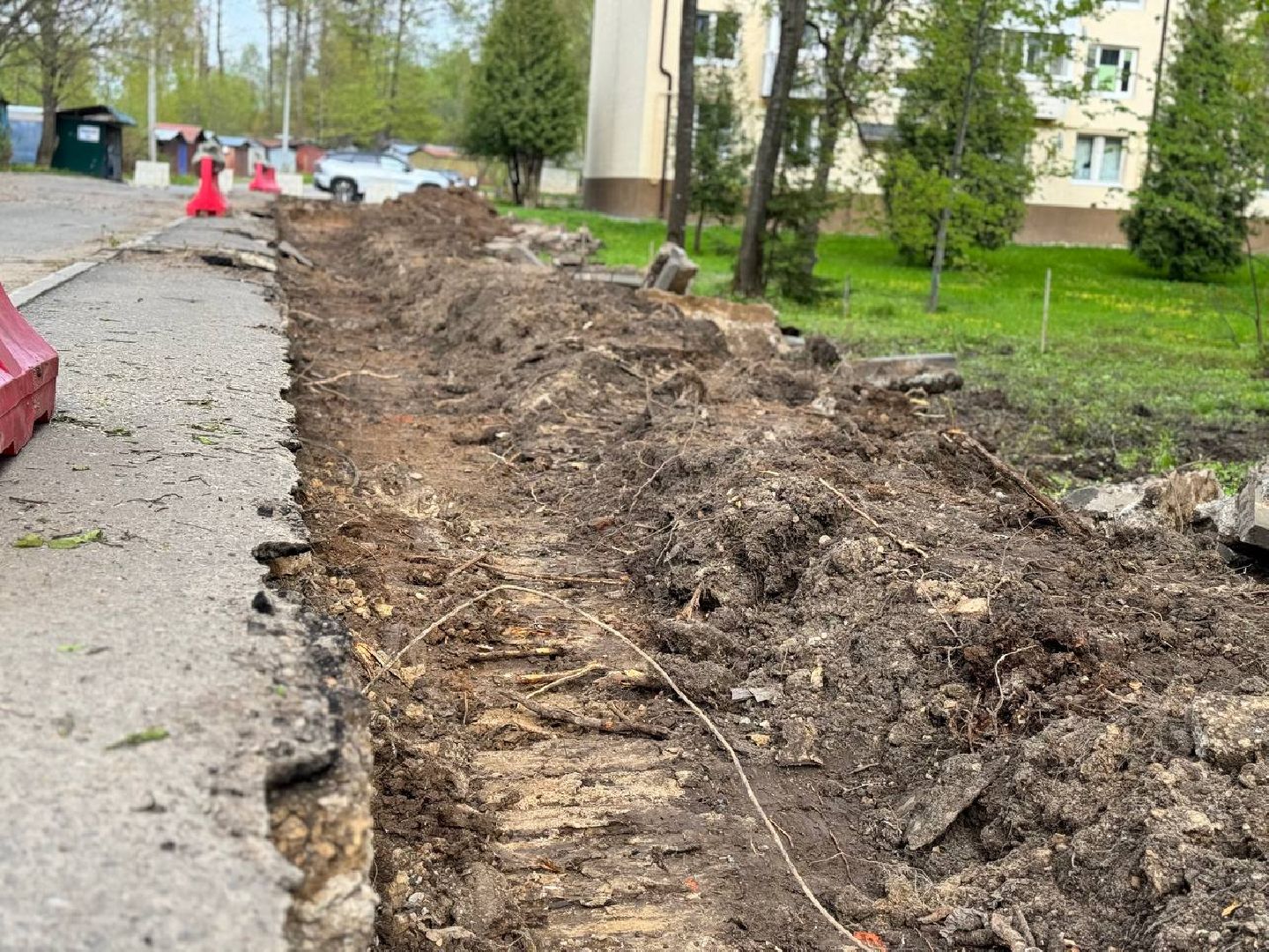 расширение дороги, городской округ восход, работы,