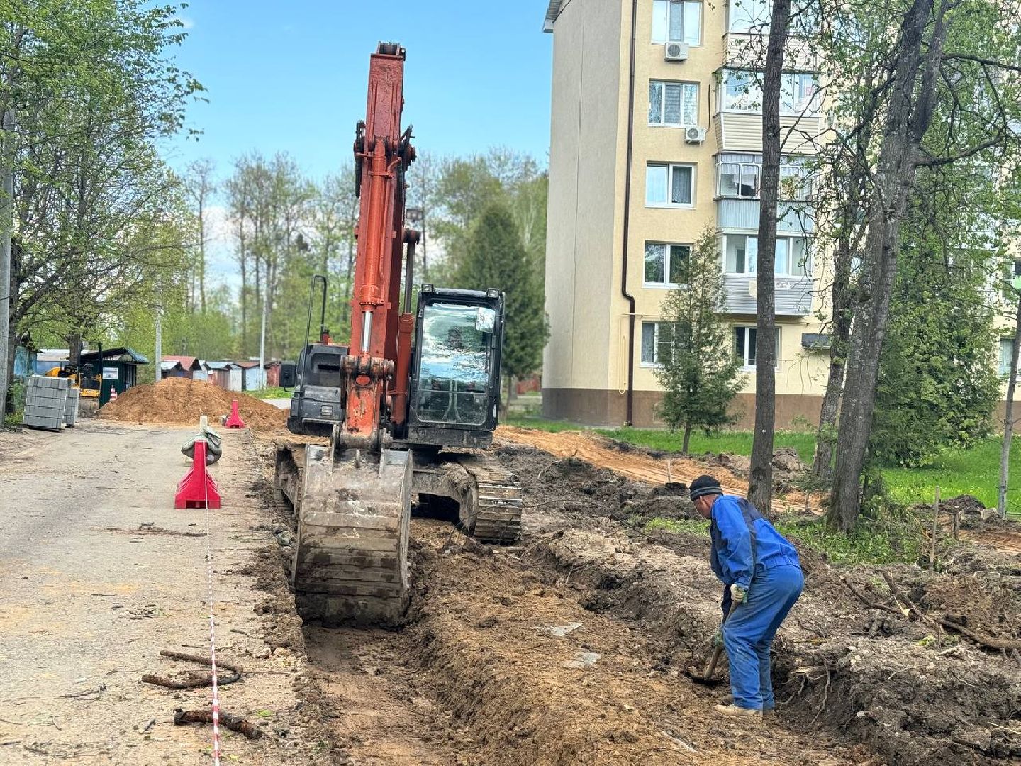 расширение дороги, городской округ восход, работы,