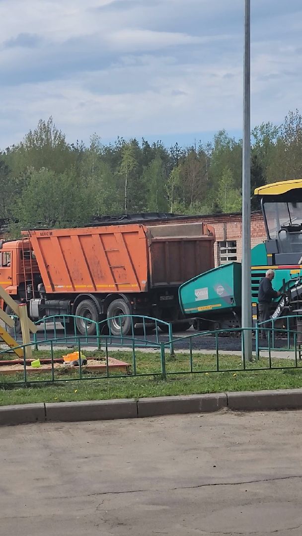Ремонт дорог, Плановый ремонт, Дубна, укладка асфальта,