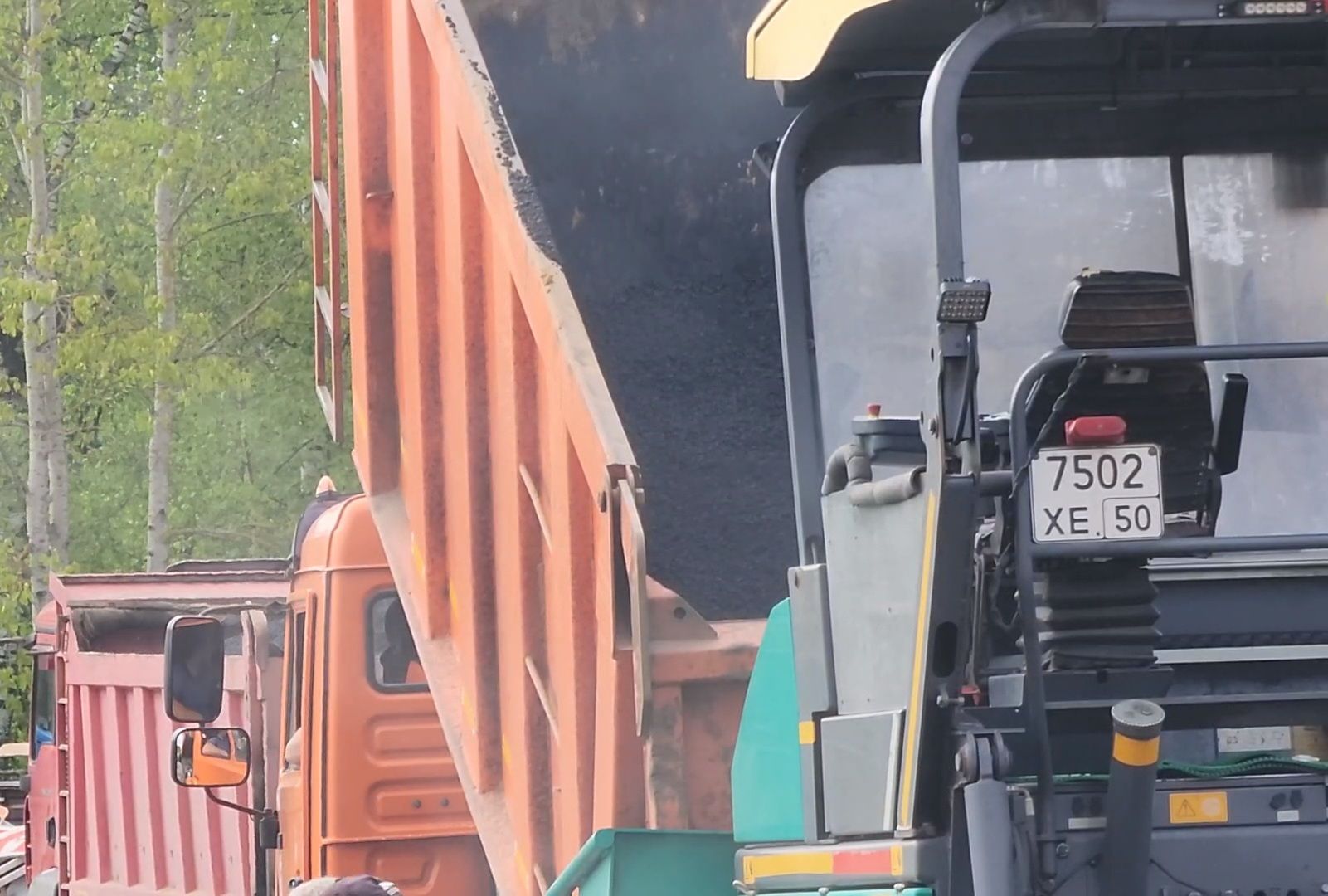 Ремонт дорог, Плановый ремонт, Дубна, укладка асфальта,