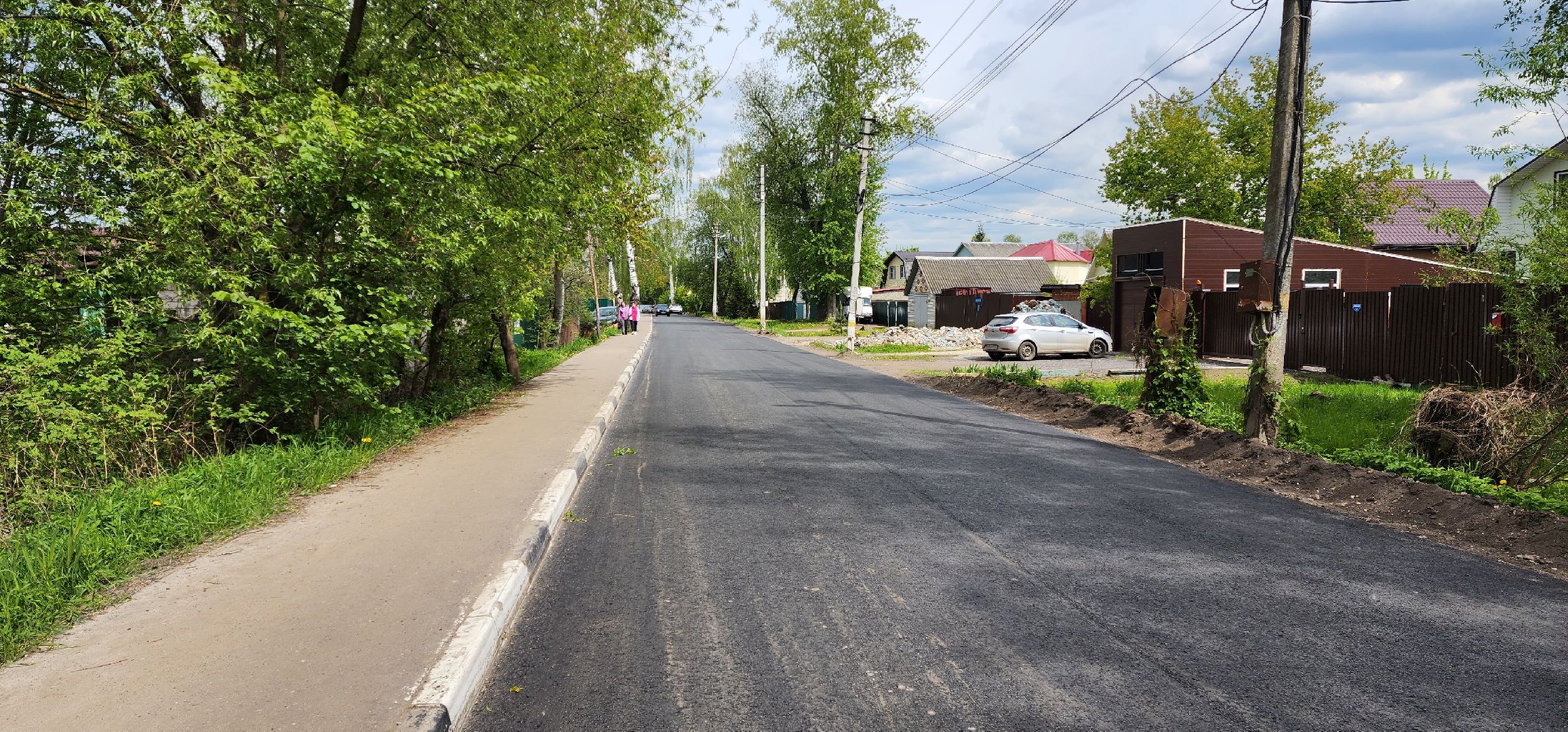 раменское, дороги, отремонтирована дорога на улице Октябрьской в Дергаево,