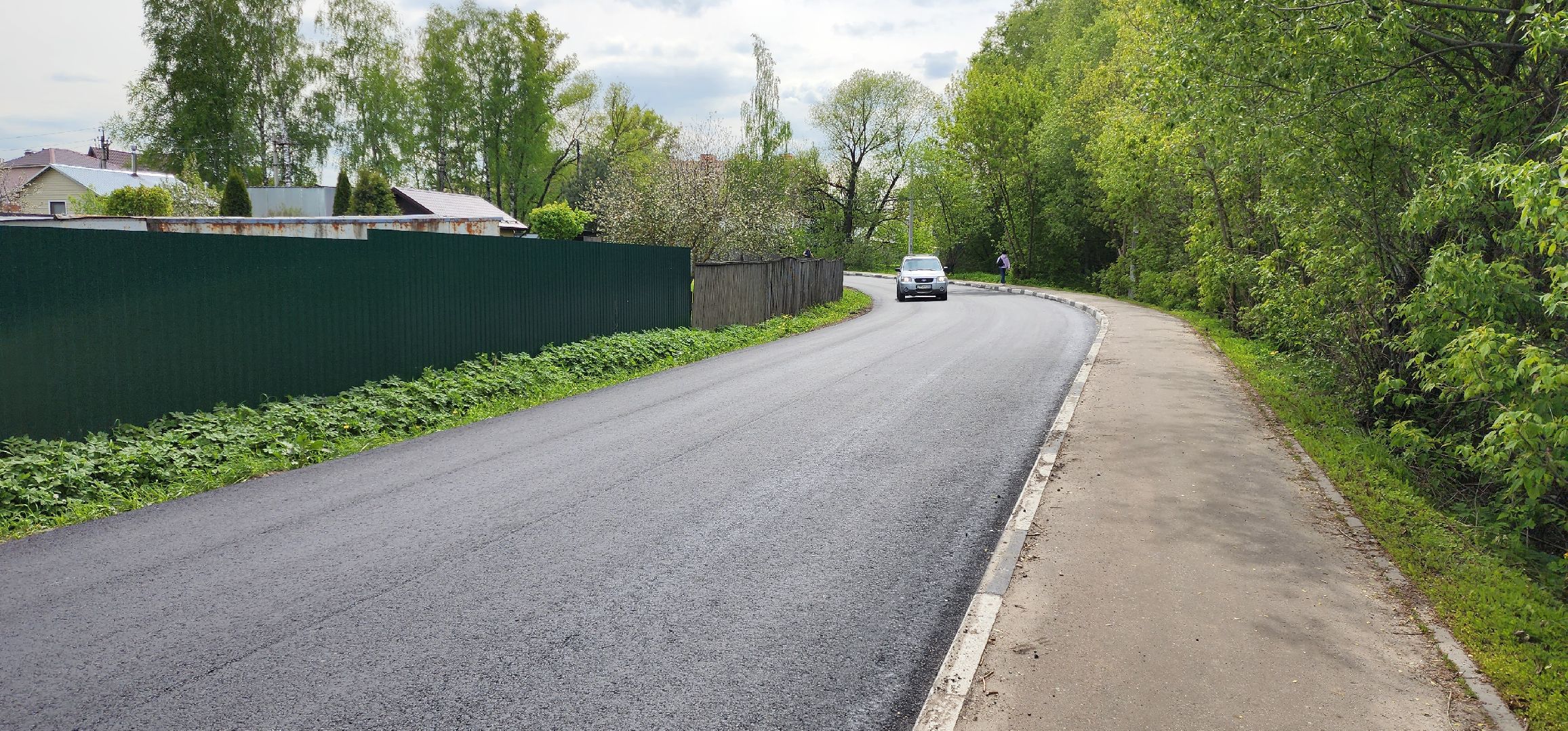 раменское, дороги, отремонтирована дорога на улице Октябрьской в Дергаево,