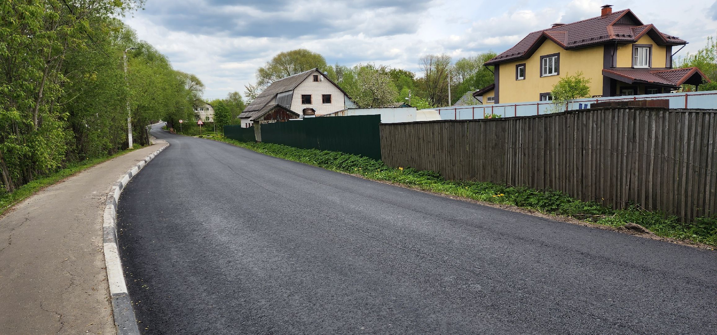 раменское, дороги, отремонтирована дорога на улице Октябрьской в Дергаево,