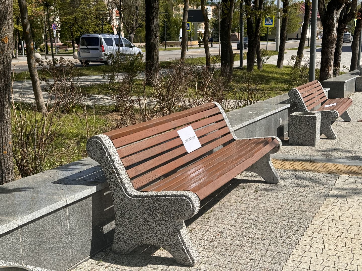 окрашено, благоуйстройство, шаховская, покраска, лавочки,