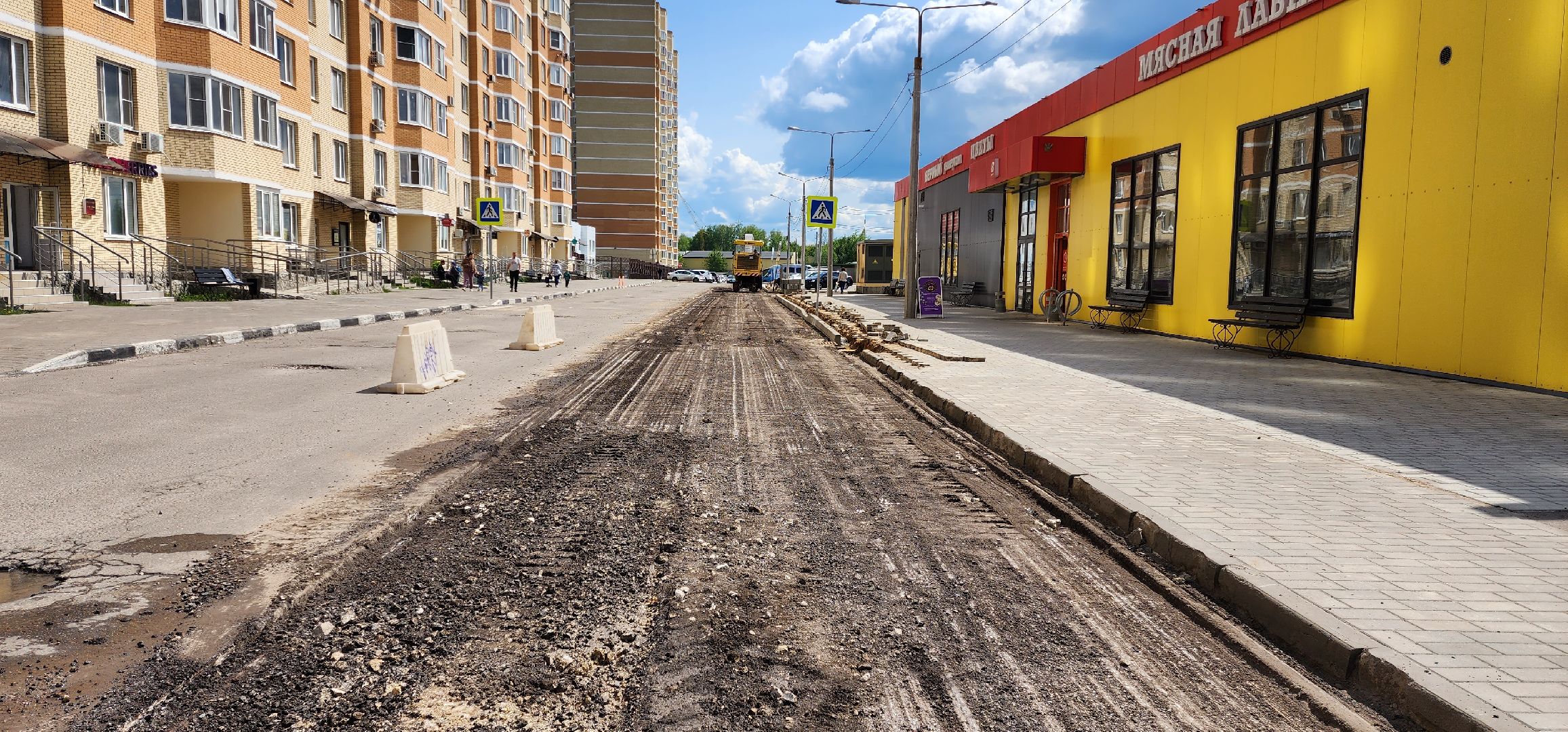 раменское, благоустройство, ремонт внутриквартальных дорог на улице Крымской,