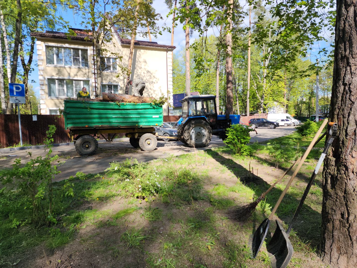 пушкино, благоустройство дворов, сезон благоустройства, комунальная техника, коммунальная служба,