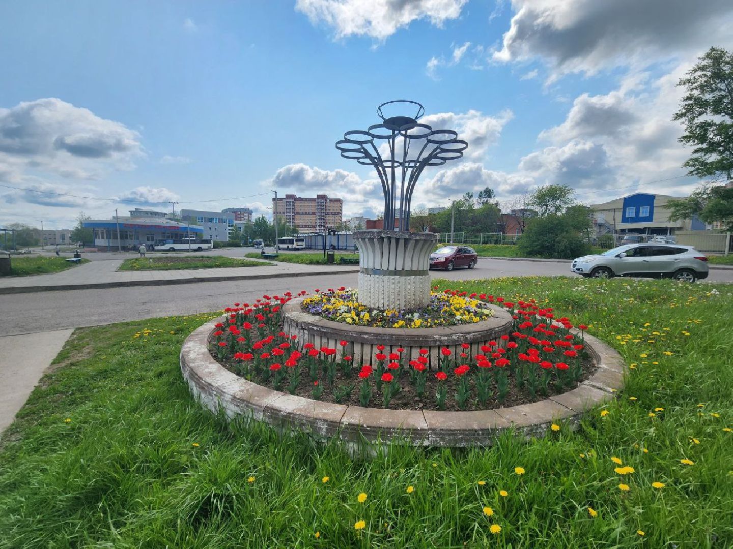 пущино, серпухов, цветы, благоуйстройство,