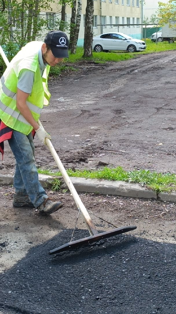 дорога, ямочный ремонт, лобня,