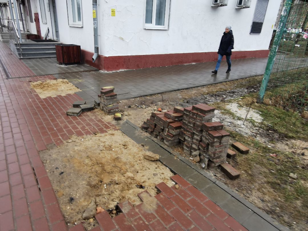 Подольск, тротуар, благоустройство