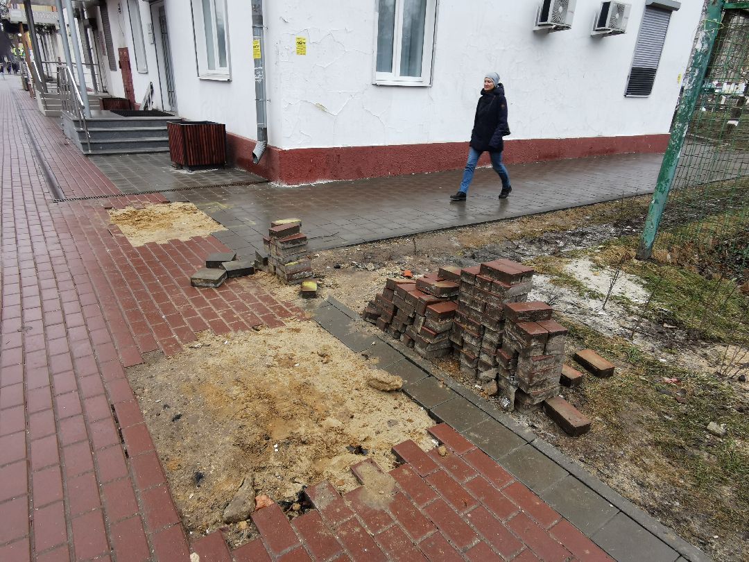 Подольск, тротуар, благоустройство