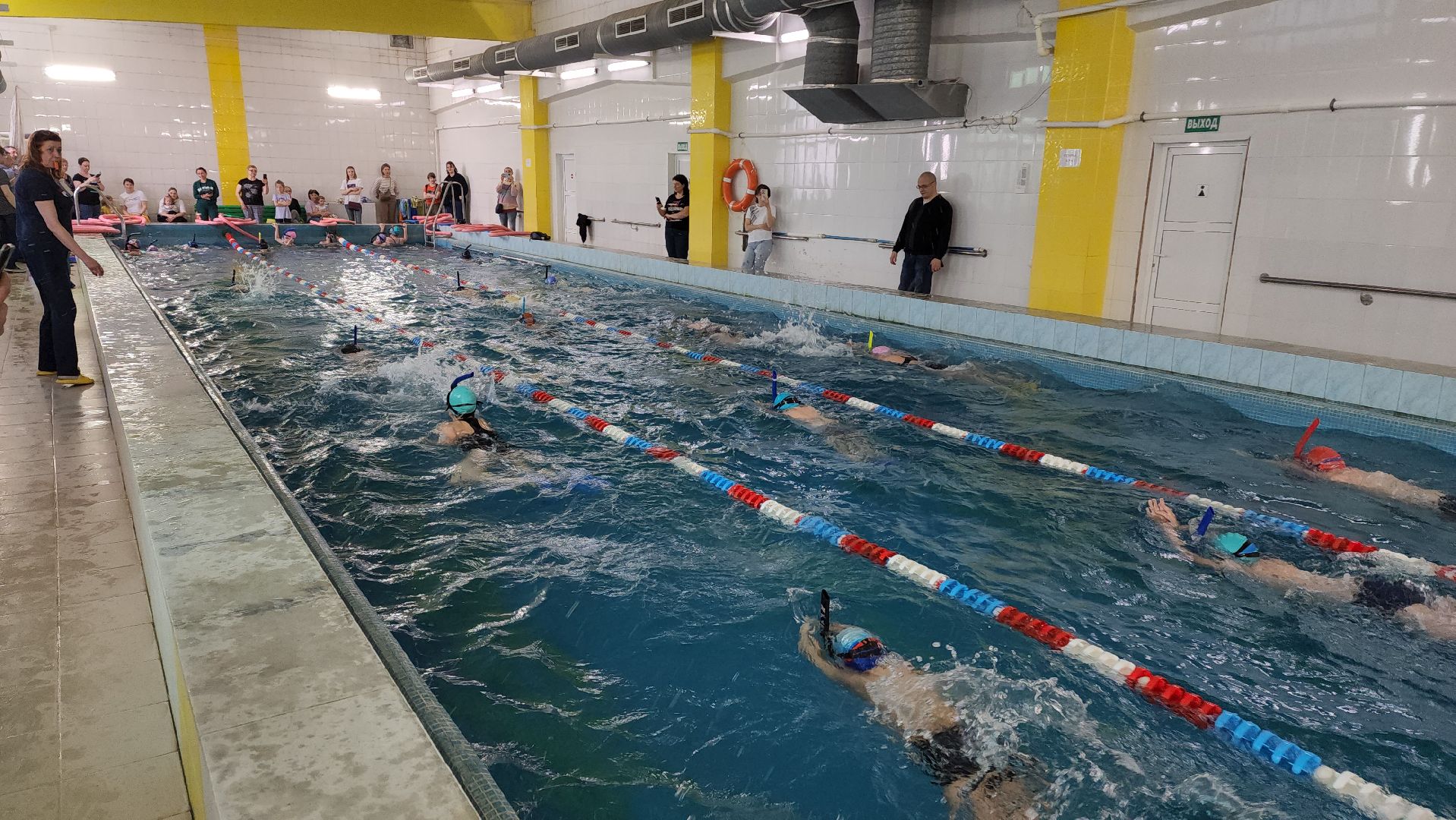 плавание, лобня, Открытый урок,