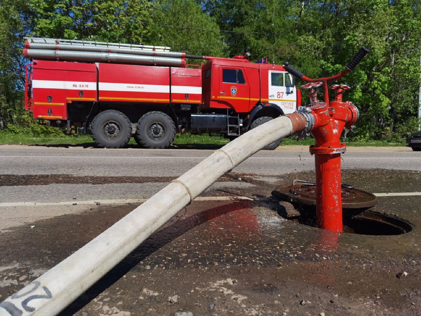 ЧП, Сергиев Посад, Пожар, Баня,