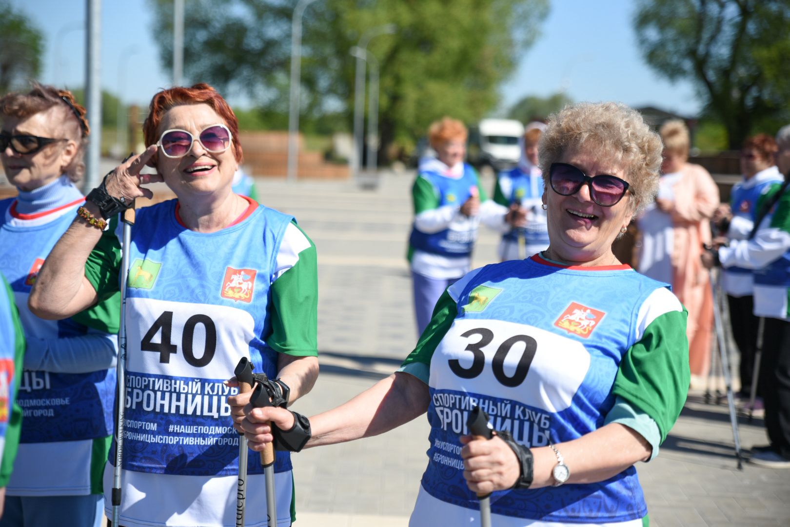 Бронницы, Активное долголетие, Марпфон, Скандинавская ходьба, Марафон по по ходьбе,