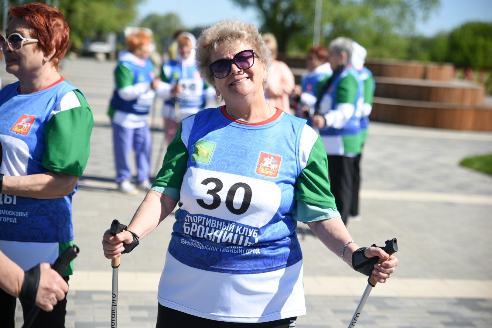 Бронницы, Активное долголетие, Марпфон, Скандинавская ходьба, Марафон по по ходьбе,