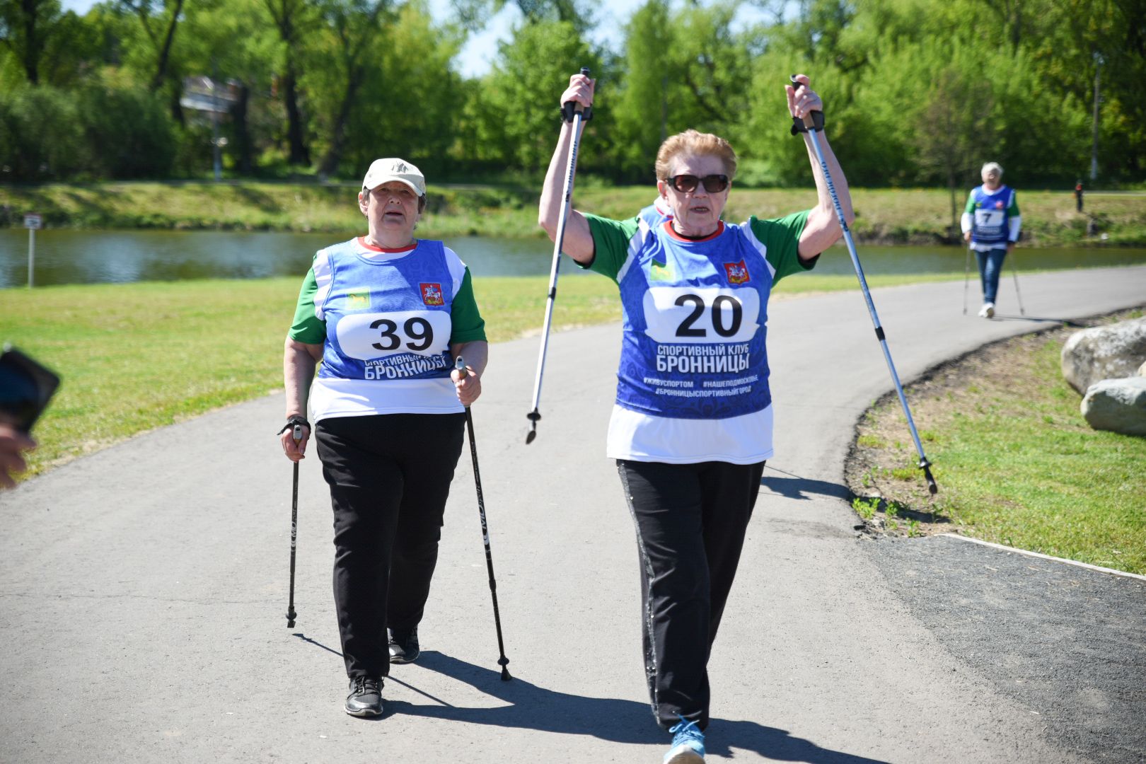 Бронницы, Активное долголетие, Марпфон, Скандинавская ходьба, Марафон по по ходьбе,