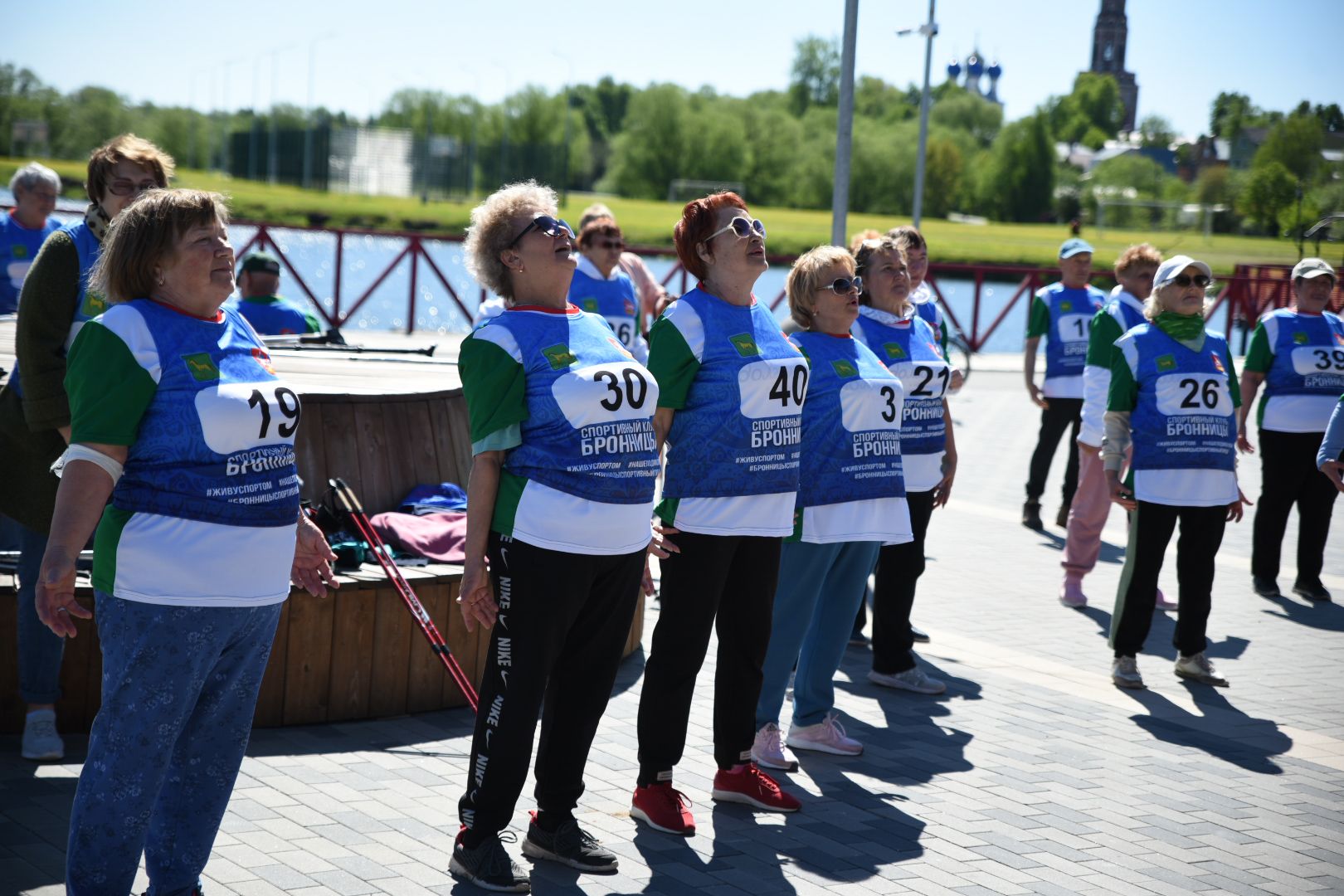 Бронницы, Активное долголетие, Марпфон, Скандинавская ходьба, Марафон по по ходьбе,