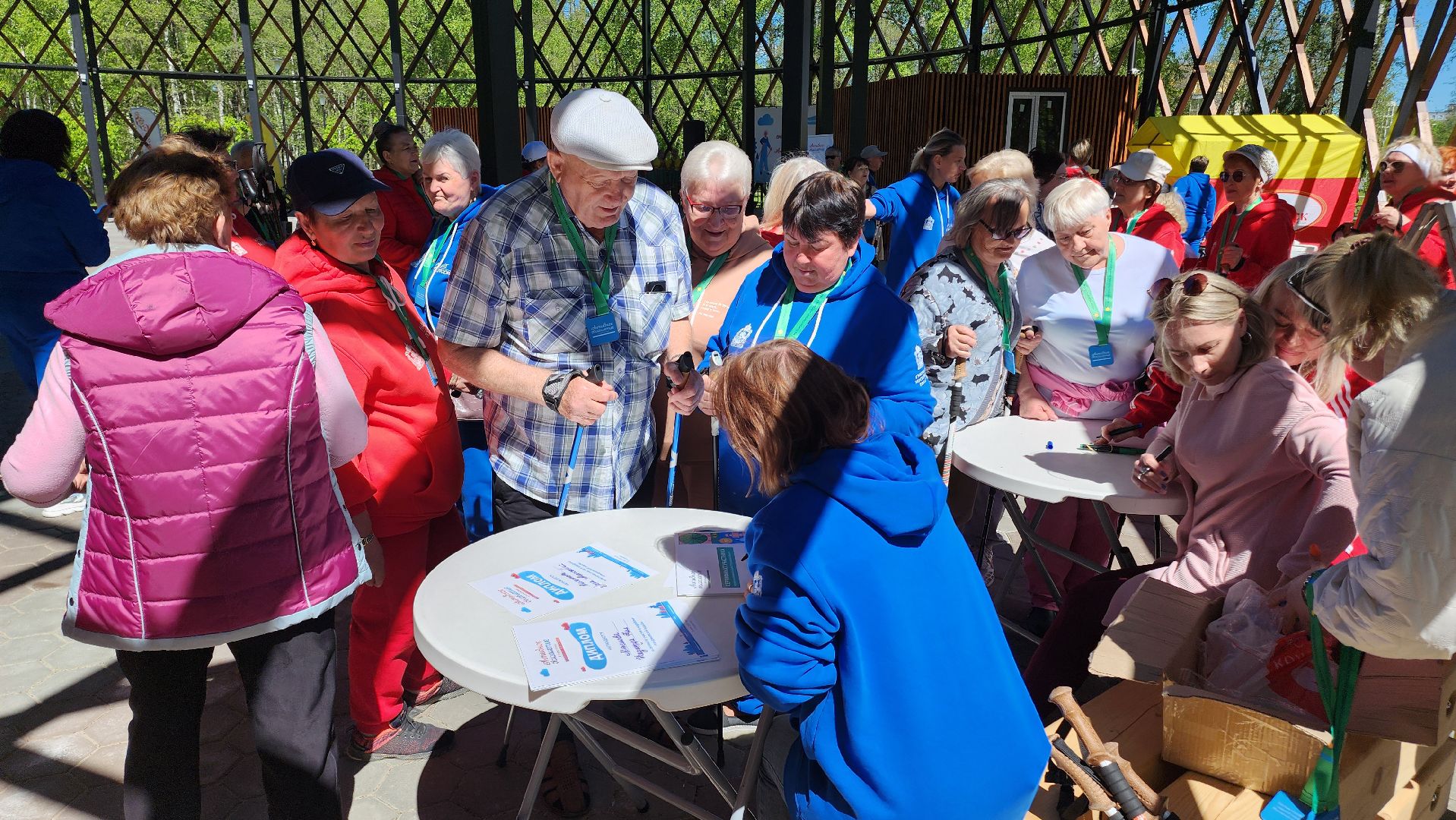 Егорьевск, акция, парк 200 лет егорьевску, Подмосковье, Московская область, активное долголетие, северная ходьба,