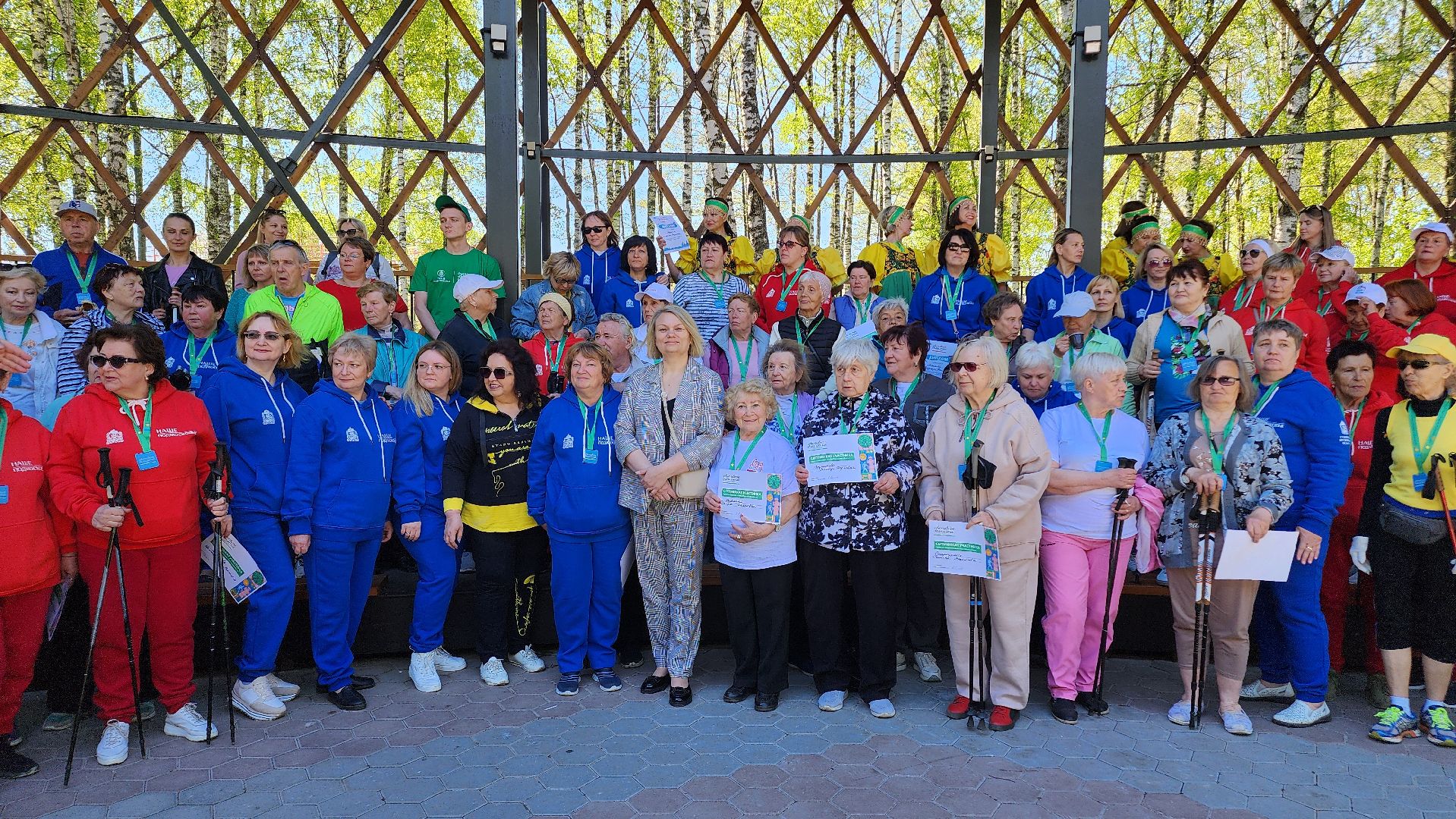 Егорьевск, акция, парк 200 лет егорьевску, Подмосковье, Московская область, активное долголетие, северная ходьба,