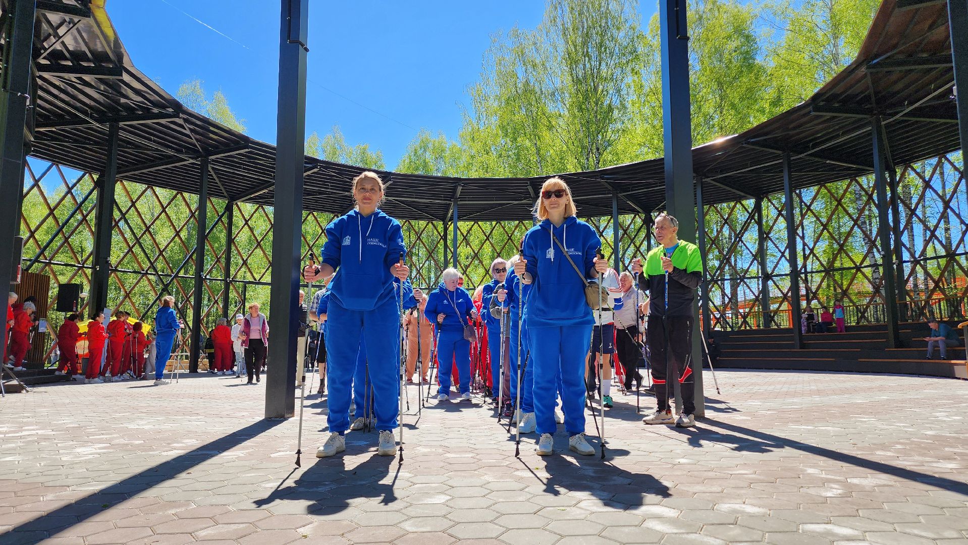 Егорьевск, акция, парк 200 лет егорьевску, Подмосковье, Московская область, активное долголетие, северная ходьба,