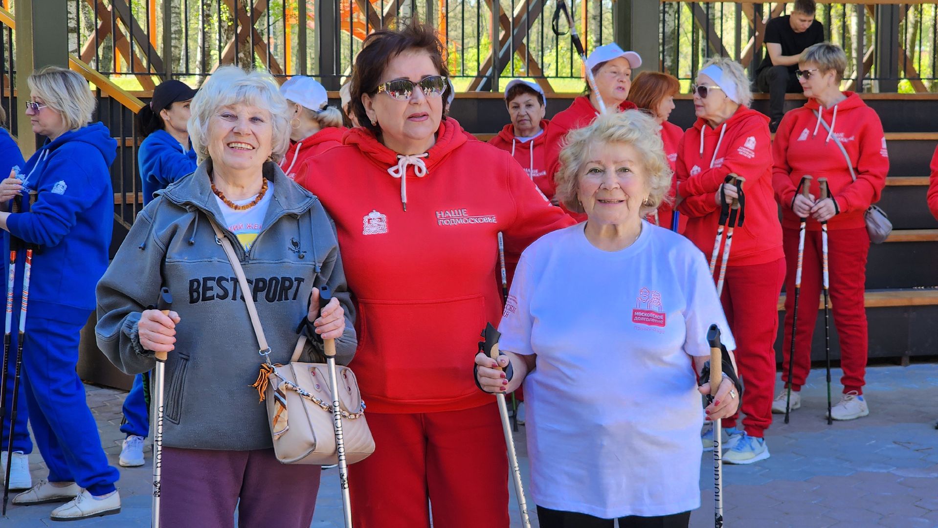 Егорьевск, акция, парк 200 лет егорьевску, Подмосковье, Московская область, активное долголетие, северная ходьба,