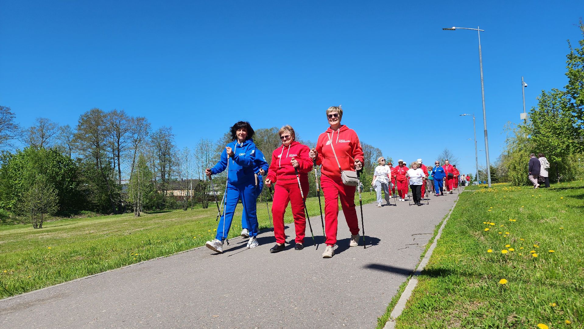 Егорьевск, акция, парк 200 лет егорьевску, Подмосковье, Московская область, активное долголетие, северная ходьба,