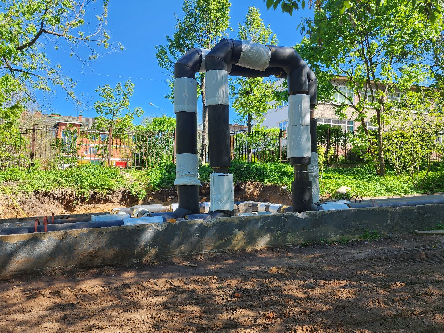 ремонт теплотрассы, теплоснабжение, теплосети, капитальный ремонт,