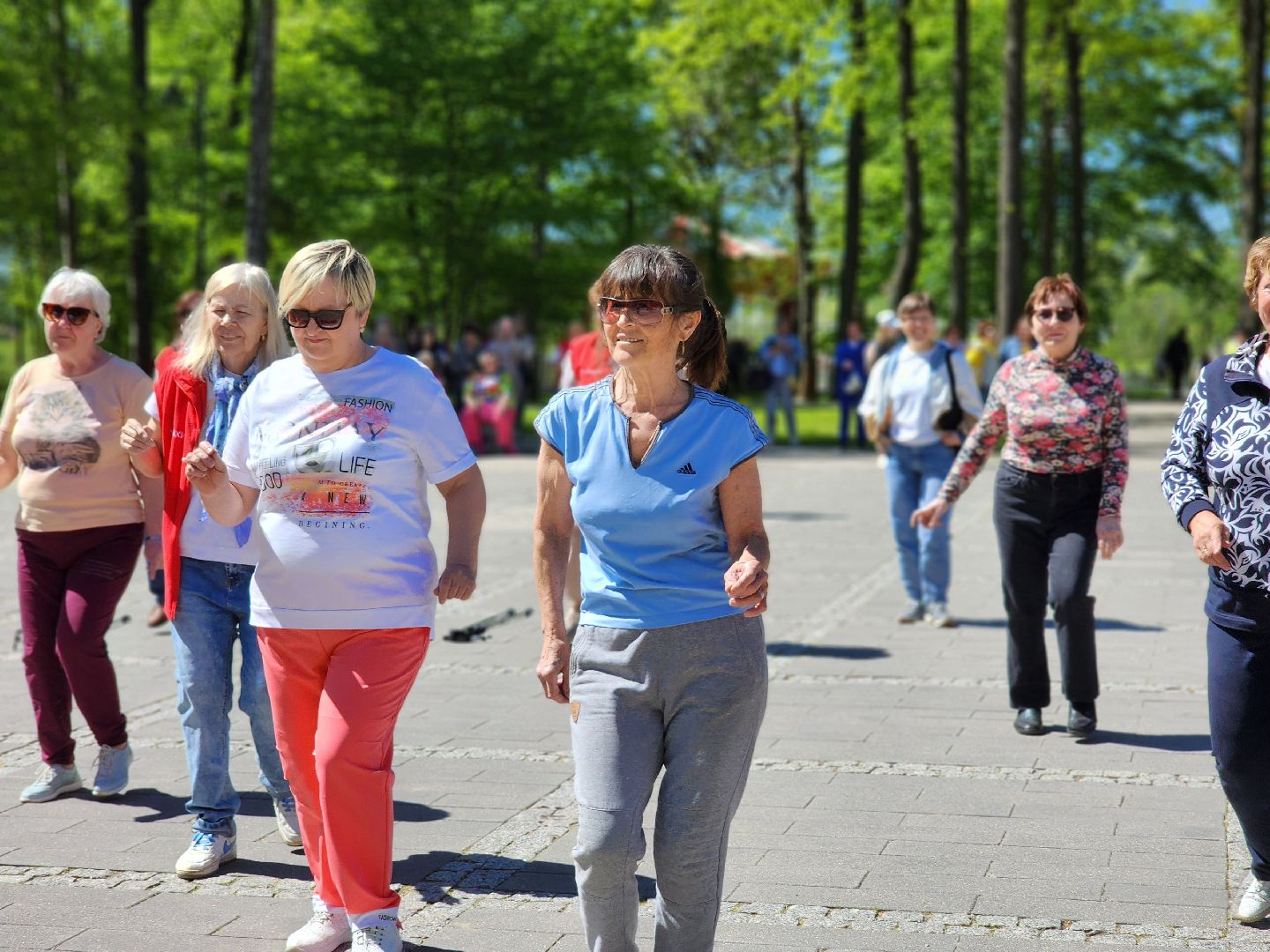 воскресенск, скандинавская ходьба, активное долголетие, парк кривякино,